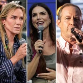 Montagem com os candidatos ao GDF