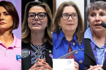 Michelle Bolsonaro (PL), Leila Barros (PDT), Bia Kicis (PL) e Erika Kokay (PT) • Divulgação, Carlos Moura/Agência Senado, Renato Araújo / Câmara dos Deputados e Kayo Magalhães / Câmara dos deputados